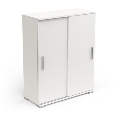 Demeyere Szafka do Przechowywania, 2 Drzwi Przesuwne, Wyprodukowano We Francji, Drewno Inżynieryjne, Biały, Szer, 42, 2 X Gł, 103, 5 X Wys, 13 cm
