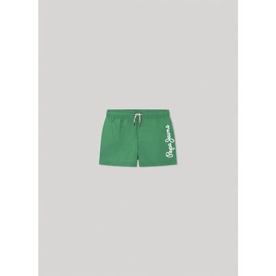 Pepe Jeans Logo zwemshorts voor jongens, groen (groen), 8 jaar, groen, 8 Jaren