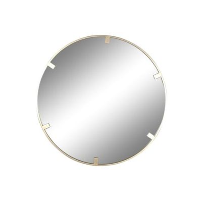 ESPEJO HIERRO CRISTAL 122X4X122 DORADO