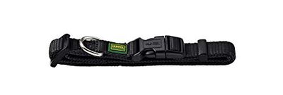 HUNTER Vario Basic Hondenhalsband, robuust, soepel, kliksluiting, S/1,5, zwart