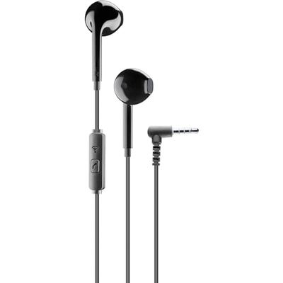 cellularline | VOICE CAPSULE | Słuchawki kapsułkowe z przewodem i mikrofonem - Jack 3.5 mm - Kolor Czarny