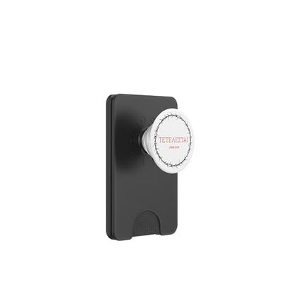 Tetelestai - Corona pasquale Gesù Cristo Fede greca PopSockets PopWallet per MagSafe