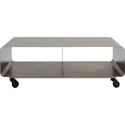 Kare Design TV Board, Lounge M Mobiel, brons, 90 x 30 cm, plank, lowboard, oprolbaar, minimalistisch, onderhoudsvriendelijk