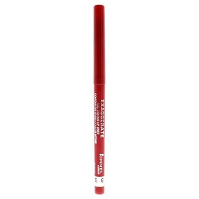 Rimmel London, Matita Labbra Automatica Exaggerate, Lunga Durata, Tratto Preciso e Colore Intenso, 024 Red Diva, 0,25 gr