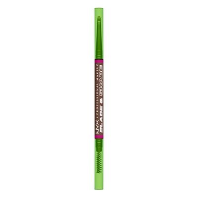 NYX Professional Makeup Eyebrow Pencil, Nano-Precision Brows, Smudge-Proof Formula, Up to 16H Wear, Blade & Shade, Chocolate, 1 count