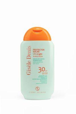 GISÉLE DENIS – Ultralekki filtr przeciwsłoneczny, 200 ml, SPF 30 Protection, krem do opalania, pielęgnacja skóry, odporna na intensywne wchłanianie i suche wykończenie, nawilżająca skóra, wodoodporna,