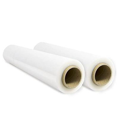 Film de Embalaje Elástico, Film de Plástico Transparente para Embalar, Rollo de Plástico Protector de Envíos y Mudanzas, Rollo de 50cm y hasta 400 m Estirables - Ofituria (2 unidad)