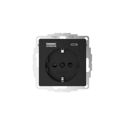 2USB InCharge PRO 55 EU 15W 3,0A - mat zwart