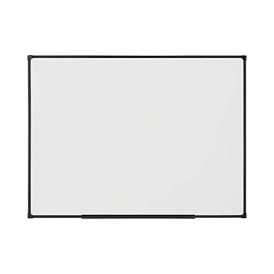 BoardsPlus Economy Lavagna Bianca Magnetica, Lavagna Cancellabile A Secco Con Cornice Nero, 60 x 45 cm
