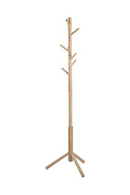AC Design Furniture Cabide Yannick (51 x 45 x 176 cm, madeira de borracha), castanho