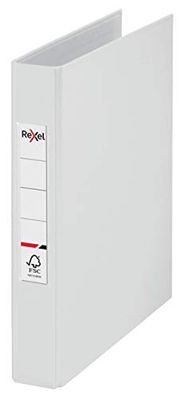 Rexel 2115562 Classeur A5 Blanc 2 anneaux de diamètre 25 mm