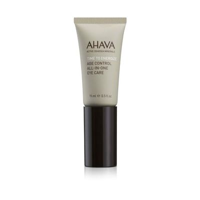 AHAVA Men’s Age Control All in One Eye Care 15 ml - Natural Eye Puffiness Reducer Anti Ageing Firming Under Eyes Treatment – Removes Dark Circles, Bags and Signs of Fatigue – Daily Use