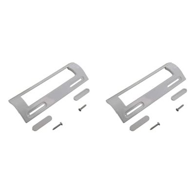 Paxanpax PRF016 Universal Rectangular White Plastic Fridge Freezer Grab Handle 20 Centimeters (Pack of 2)