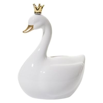 Générique Swan Money Box, Dolomite, White, cm