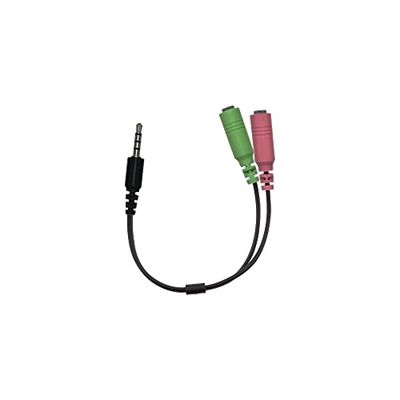 GENIUS Audio-adapter ACC-100 2 x 3,5 mm F / 1 x 3,5 mm M stekker