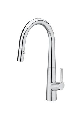 Roca A5A812AC00 Miscelatore da Cucina, Syra, beccuccio Estraibile Doccia, Cold Start, Cromo, Cromato