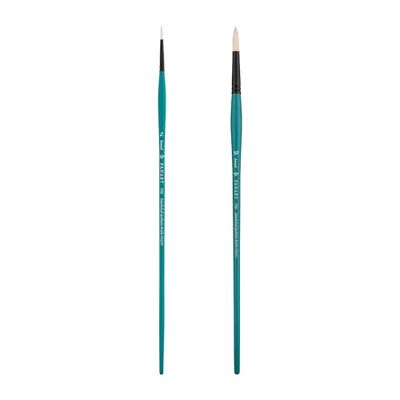 Pan Art Round Synthetic Brush No.20 - Perfect for Oil Painting - Quality Art Supplies - 1 Piece, Blue