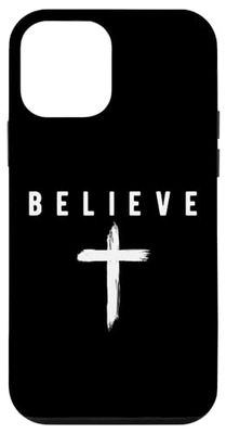 Believe Christian Faith Cross Jesus Christ Custodia per iPhone 12 mini