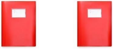 Display Book - Premium Quality 104 Pockets A4 Display Book Folder 208 Sides Flexi Cover Presentation Folder by Arpan (Red - Pack of 2)