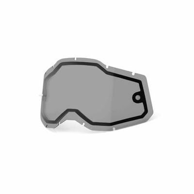 100 Percent Racecraft Gen 2/Accuri Gen 2/Strata Gen 2 Dual Pane MX Goggle Lens One Size Smoke