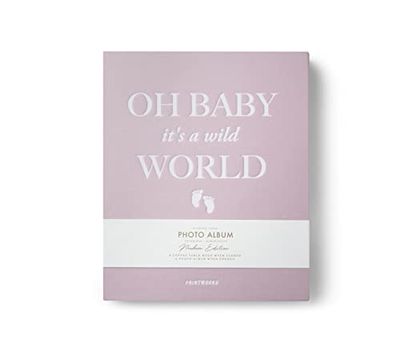 Printworks Photo Album - Baby it's a Wild World (pink) Photo Album Large Photo Albums Home interior decoration