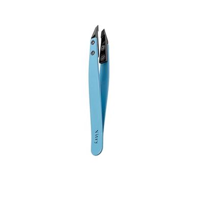Vitry Tweezers Ceramic Bias Tip Pale Blue