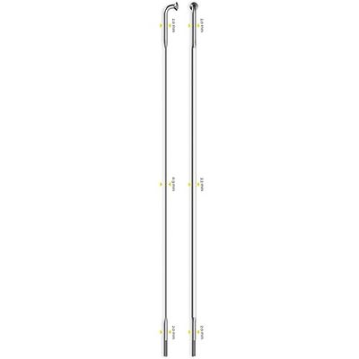 Sapim CX-Ray Aero J-Bend ekrar, Silver, 282 mm