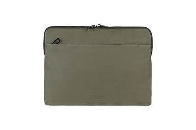 TUCANO - GOMMO - Manga para Ordenador portátil de 14" y MacBook de 14", de Material de Goma - Verde Militar