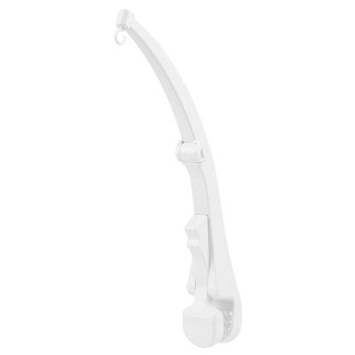 Fehn Toldo para autocaravanas con soporte de pinza para música, postes móviles para viajar, práctico soporte móvil de viaje para bebés y niños pequeños a partir de 0 meses, blanco