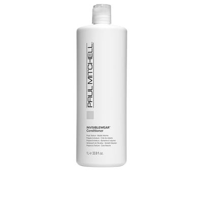 Paul Mitchell Invisiblewear Acondicionador, prepara la textura, crea volumen, para cabello fino, 1000 ml