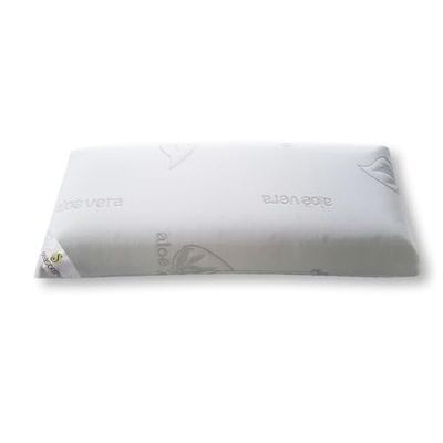 SEASONS - Almohada Viscoelástica 90 cm con Funda Extra, Antiácaros y Antibacterias, Tejido con Hilo de Plata y Aloe Vera, Doble Funda, Tratamiento con Limpieza de Ozono, Fabricado en España