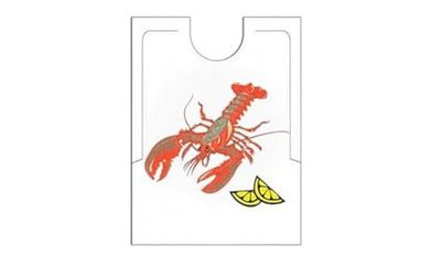 Garcia de pou Bavoirs Homard Pour Adulte 38,3X48 Cm Blanc Pehd - 500 unités
