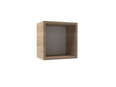 Mama Store Armario de Pared con Compartimento, Madera de ingeniería, Roble Natural, pequeño