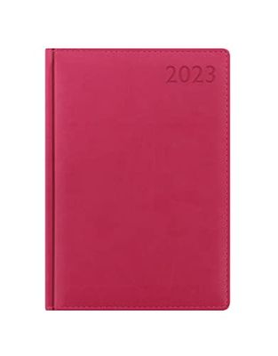 Letts Verona A5 week to view 2023 diary - pink