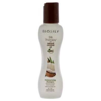 Biosilk - Shampoo idratante con olio di cocco biologico, per unisex, 64 g