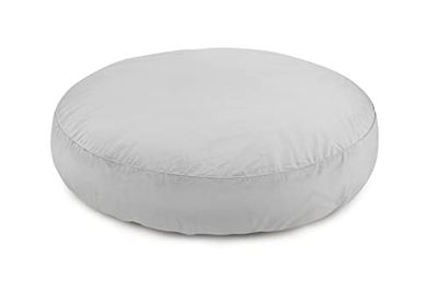 OLIFANT TOYS CANDY Vloerkussens, pluche comfortabele zitkussens, voor slaapkamer, woonkamer, kinderkamer, unieke decoratie, zachte knuffelkussens, velours, 1 x Ø 90 cm, grijs