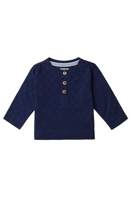 Noppies Baby-Boys Tee Bradley T-shirt met lange mouwen, Peacoat - P590, 74 cm
