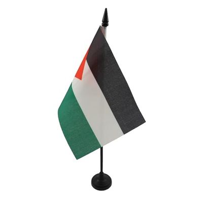 AZ FLAG Bandera de Mesa de Palestina 15x10cm - BANDERINA de DESPACHO Palestina 10 x 15 cm