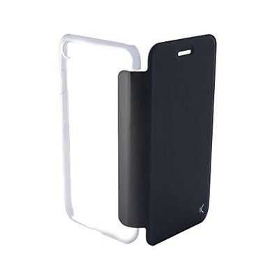 KSIX smart your tech Flip Case for iPhone SE 2022 SE 2020 8 7 Semi Hard Black