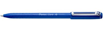 Pentel iZee - Bolígrafo de 1,0 mm, tinta azul, paquete de 12