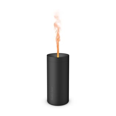 Stadler Form L-038 Lucy geeft tot 7 uur lang etherische oliën met vlameffect af op batterijvoeding, voor ontspanning en kalmerende aromatherapie, zwarte geurverspreider, ABS, one-size