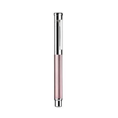 Otto Hutt Design 04 068-20250 Pearl Pink Stylo-plume, avec corps satiné mat, capuchon et ferrures revêtues de platine brillant, plume en acier B, calibre B