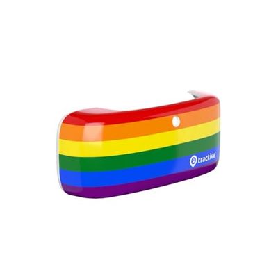Tractive – Coque pour traceur GPS pour chien – arc-en-ciel
