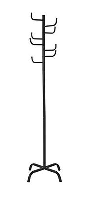 King Collection King Home a1007615 Porte-Manteau en Acier Verni, Noir, 50 x 50 x 175h