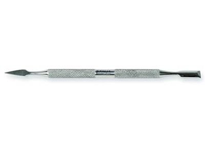 Gima - Excavator, for Nails and Cuticle, Double Head, 2 Different Use, Non-Slip Grip, Made of Stainless Steel, Lenght 13 cm