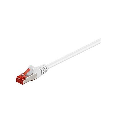 Goobay 95471 CAT 6 Cavo Patch di Rete S/FTP (PiMF), Bianco, 0.5m Lunghezza