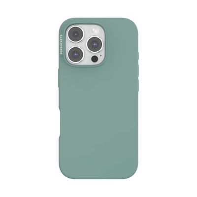 PopSockets Custodia per iPhone 16 Pro compatibile con MagSafe, custodia per iPhone 16 Pro, compatibile con ricarica wireless, turchese