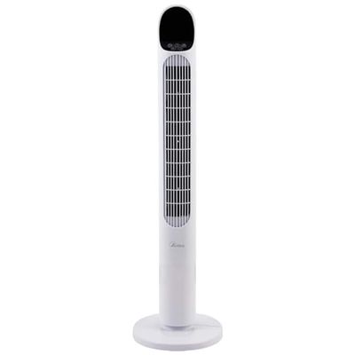 ARDES - AR5T1000 Ventilateur à colonne Hauteur de la tour 100 cm à oscillation automatique avec télécommande et panneau de commande numérique avec 3 intensités et minuterie Ventilateur à tour blanc