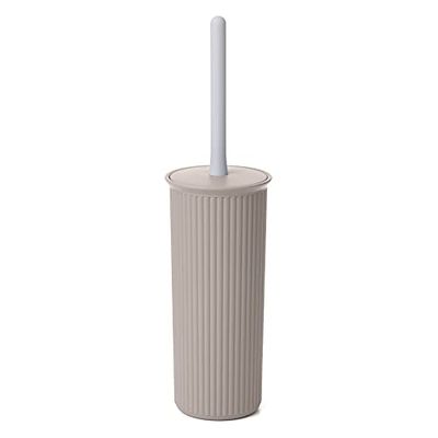 Tatay Escobilla de Baño Baobab, de Plástico, Libre de BPA, Taupe, Medidas 9,5 x 9,5 x 39,5 cm