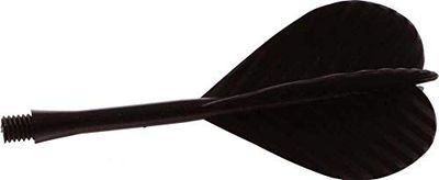 Bull's Plastic Flight 2BA 52901 - Flight da 6 mm, Colore: Nero